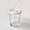 Creative letter iced coffee glass