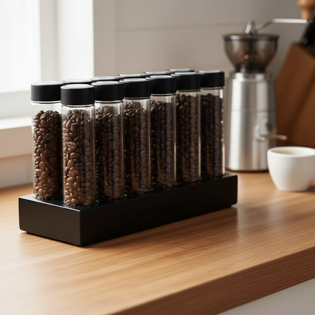 Glass Coffee Beans Storage Tubes/22g.
