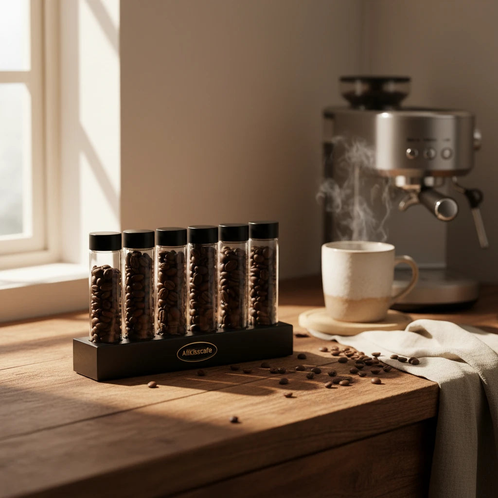 Glass Coffee Beans Storage Tubes/22g.